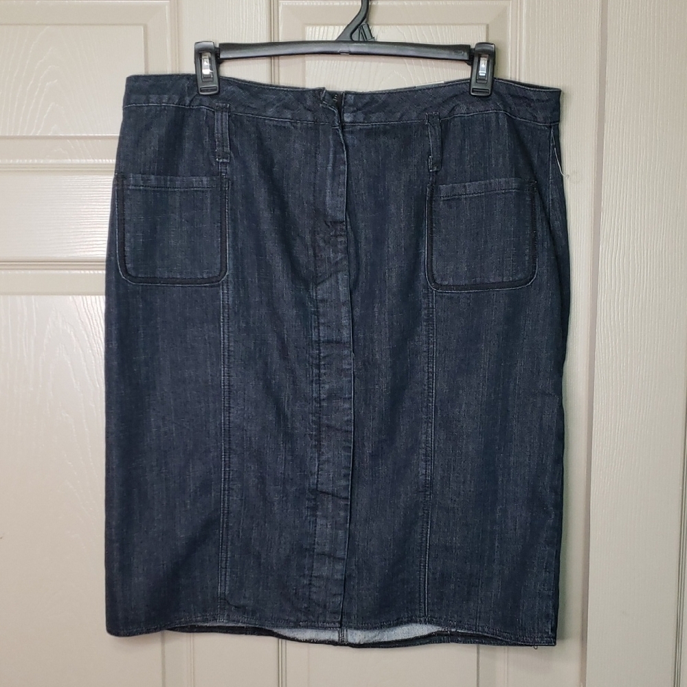 NWT Venezia Lane Bryant Dark Denim Pencil Skirt Size 20
